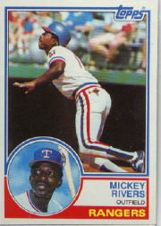 1983 Topps      224     Mickey Rivers
